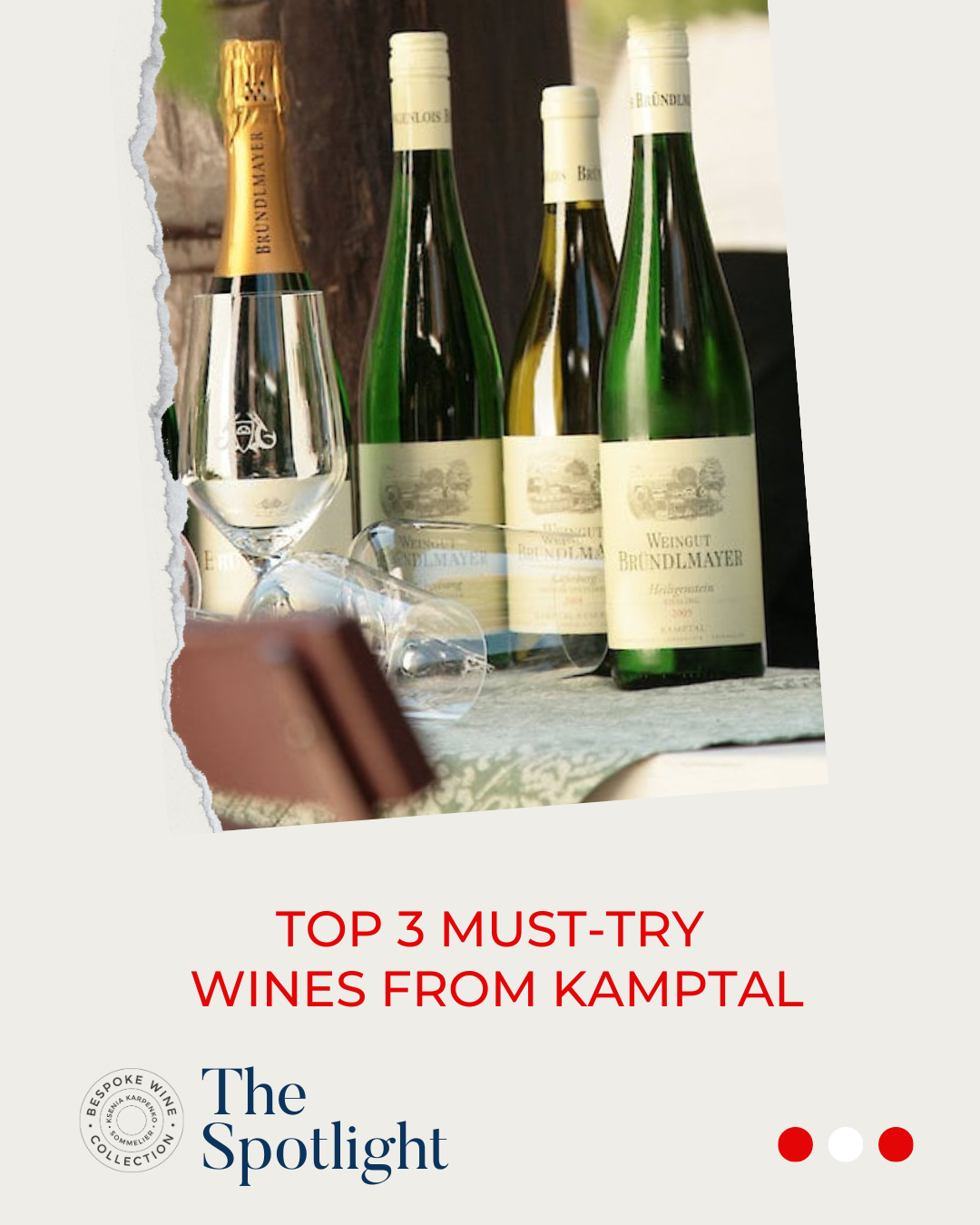 THE TOP 3 MUSTTRY WINES FROM KAMPTAL Bespoke Wine Collection